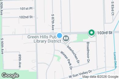 Map image of the property - 10325 S Interlochen Dr