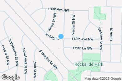 Map image of the property - 11314 N Heights Dr NW