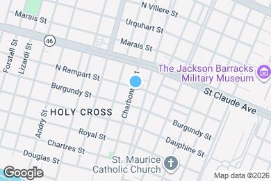 Map image of the property - 5800 N Rampart St