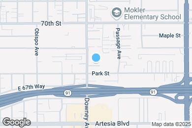 Map image of the property - 17042 Downey Ave