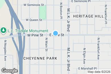 Map image of the property - 1447 N Boston Ave