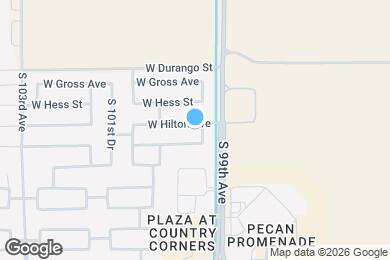Map image of the property - 9921 W Hilton Ave