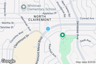 Map image of the property - 4327 Clairemont Mesa Blvd