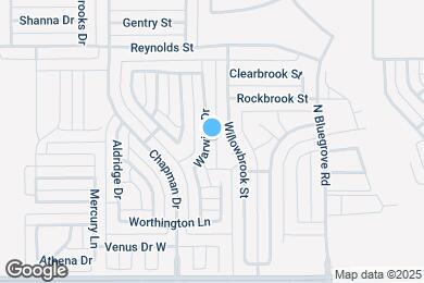 Map image of the property - 1520 Warwick Dr