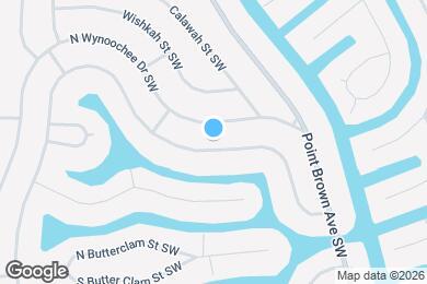 Map image of the property - 166 N Razor Clam Dr SW