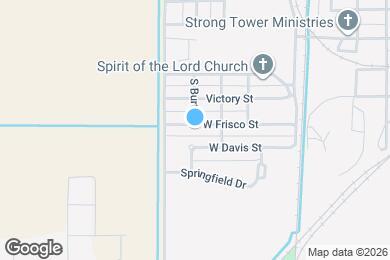 Map image of the property - 1320 W Frisco St