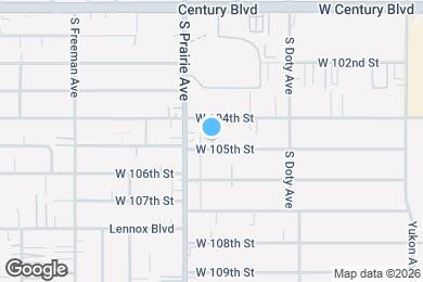 Map image of the property - 3927 W 105th St