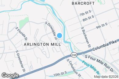 Map image of the property - 824 S Arlington Mill Dr