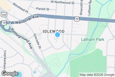 Map image of the property - 1103 W Bessemer Ave