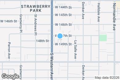 Map image of the property - 1743 W 149th St