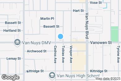 Map image of the property - 14639-14645 Vanowen St