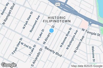 Map image of the property - 224 N Alvarado St