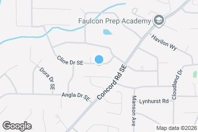 Map image of the property - 3820 Cline Dr SE