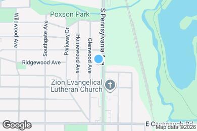 Map image of the property - 3804 S Pennsylvania Ave