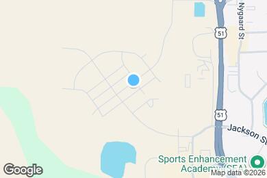 Map image of the property - 521 Oak Opening Dr