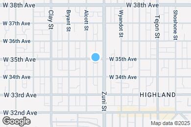 Map image of the property - 2424 W 35th Ave