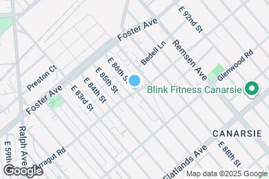 Map image of the property - 605 E 86th St