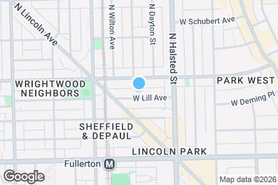 Map image of the property - 852 W Lill Ave