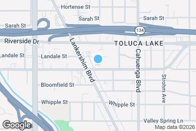 Map image of the property - 10741 Moorpark St