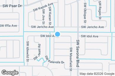 Map image of the property - 1168 SW Idol Ave