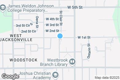 Map image of the property - 2862 W 1st St