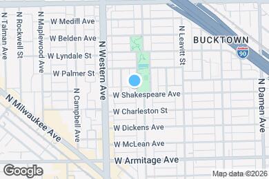 Map image of the property - 2132 N Oakley Ave