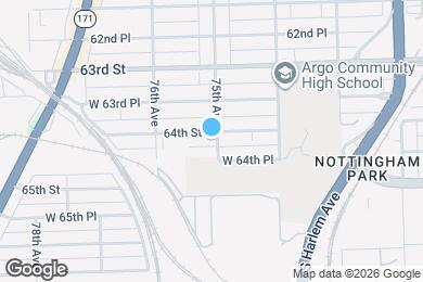 Map image of the property - 7503 W 64th St