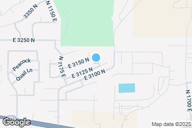Map image of the property - 1321 E 3125 N