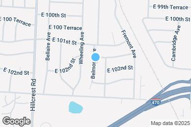 Map image of the property - 10113 Belmont Ave
