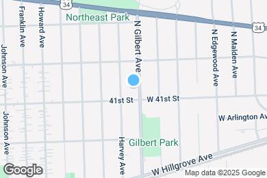 Map image of the property - 4050 Gilbert Ave