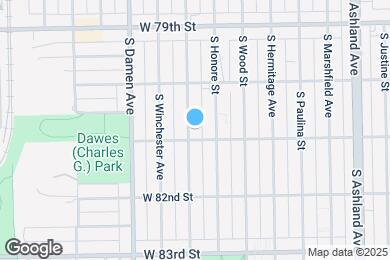 Map image of the property - 8051 S Wolcott Ave