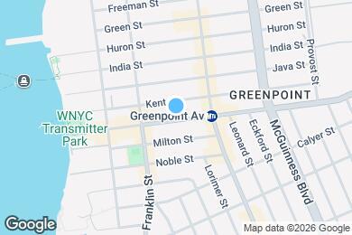 Map image of the property - Modern Private ROOM in Greenpoint