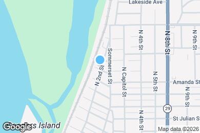 Map image of the property - 1305 N 2nd St