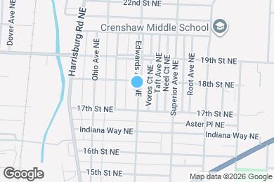 Map image of the property - 1729 Edwards Ave NE