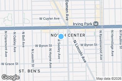 Map image of the property - 3915 N Seeley Ave