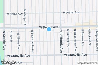 Map image of the property - 6335 N Francisco Ave