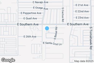 Map image of the property - 866 E Mohave Ln