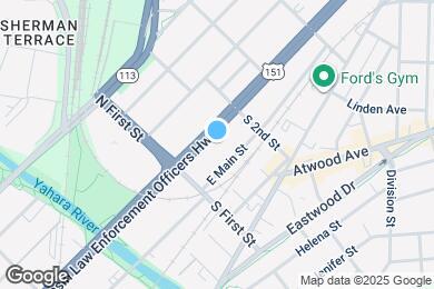 Map image of the property - 1941 E Washington Ave