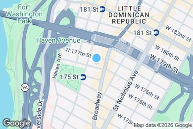 Map image of the property - 709 W 176th St