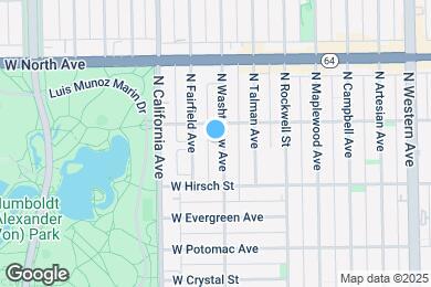 Map image of the property - 1440 N Washtenaw Ave