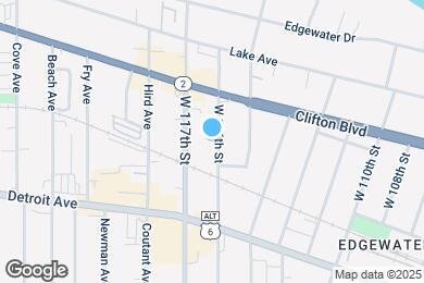 Map image of the property - 1302 W 116th St