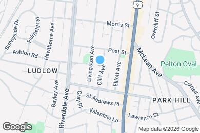 Map image of the property - 29 Cliff Ave