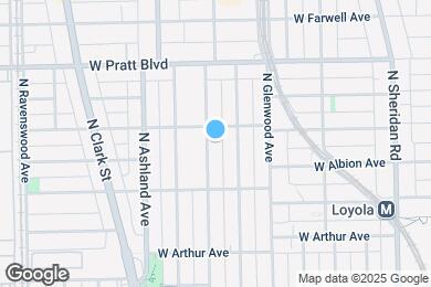 Map image of the property - 6645 N Greenview Ave