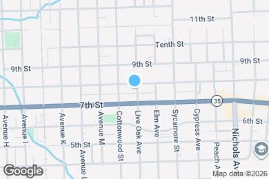 Map image of the property - 2010 Live Oak Ave