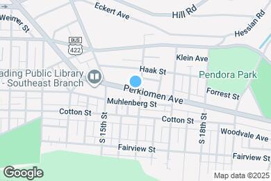 Map image of the property - 1564 Perkiomen Ave