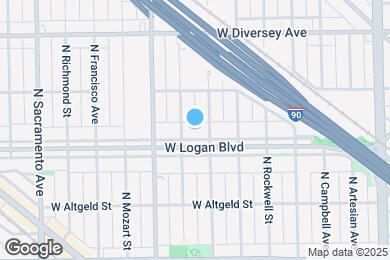 Map image of the property - 2712 W Logan Blvd