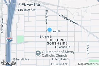 Map image of the property - 1108 E Tucker St