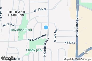Map image of the property - 5302 N Garfield Ave