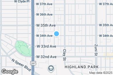 Map image of the property - 2756 W 34th Ave