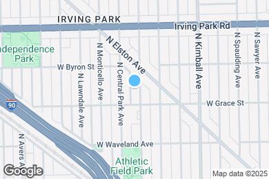 Map image of the property - 3822 N Drake Ave